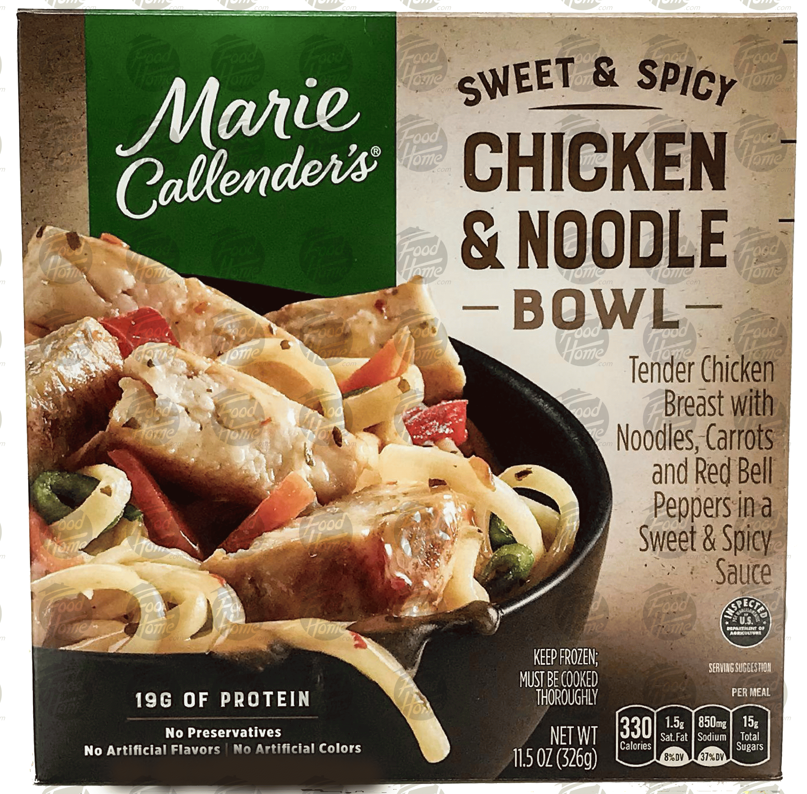 Marie Callender's Bowls  chicken & noodle bowl, sweet & spicy, frozen entree Full-Size Picture